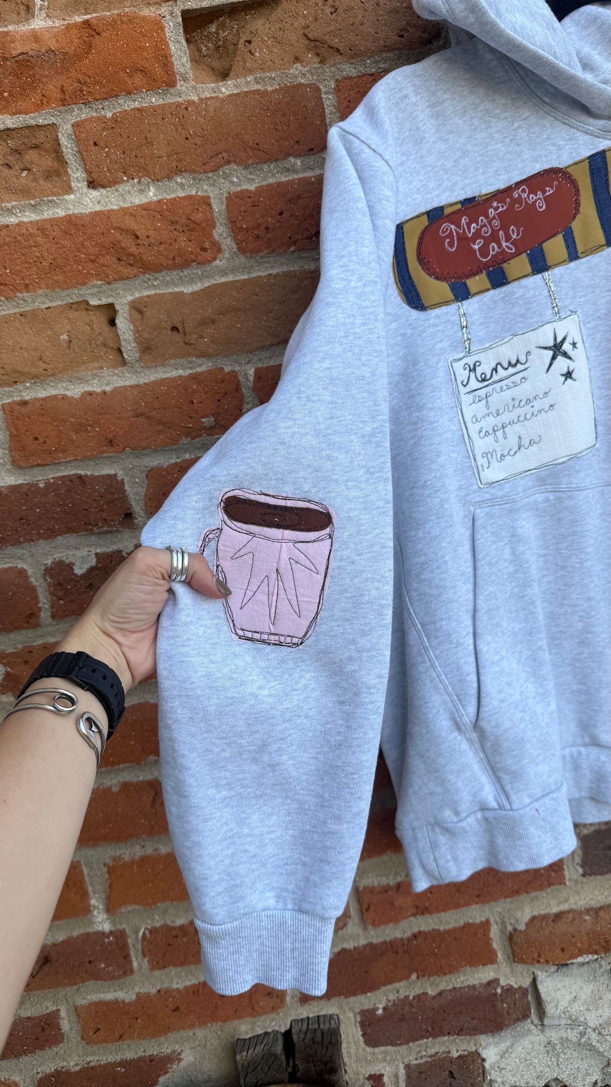 Around the cafe hoodie(large)