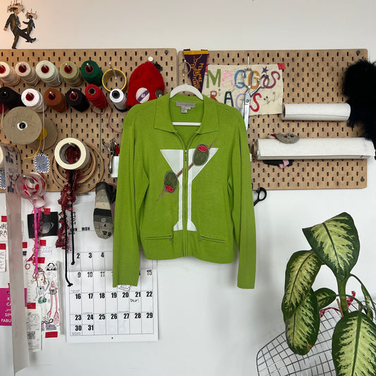 Martini zip up sweater (large)