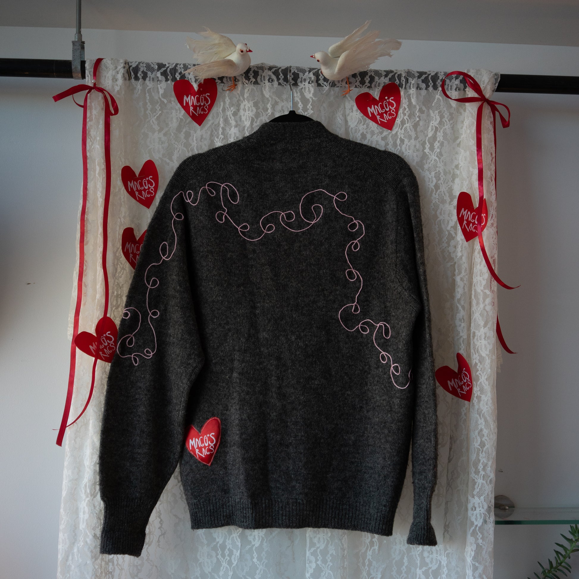 Love is calling cardigan(XL) - Magg's Rags 