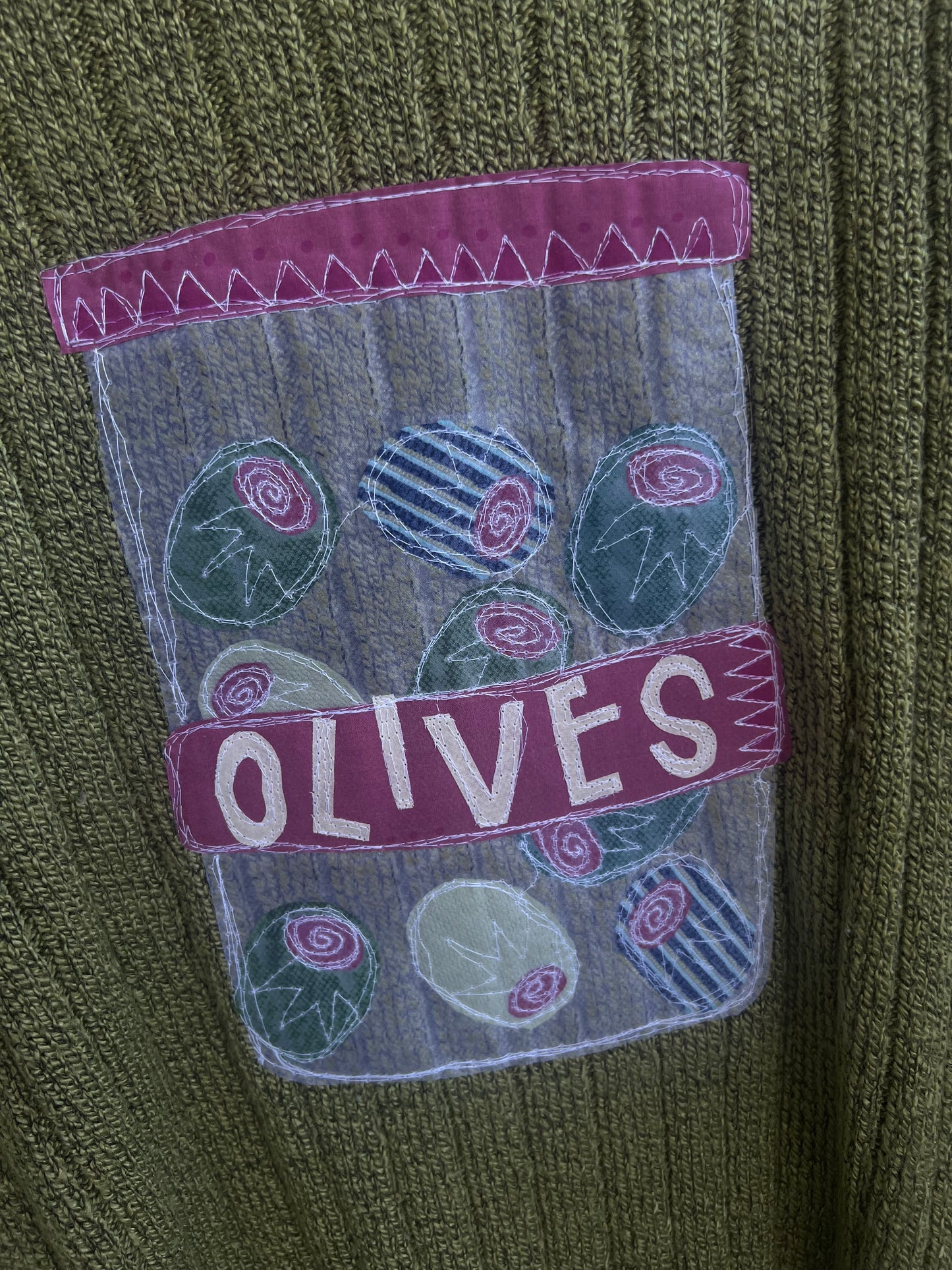 Olive jar sweater(large)