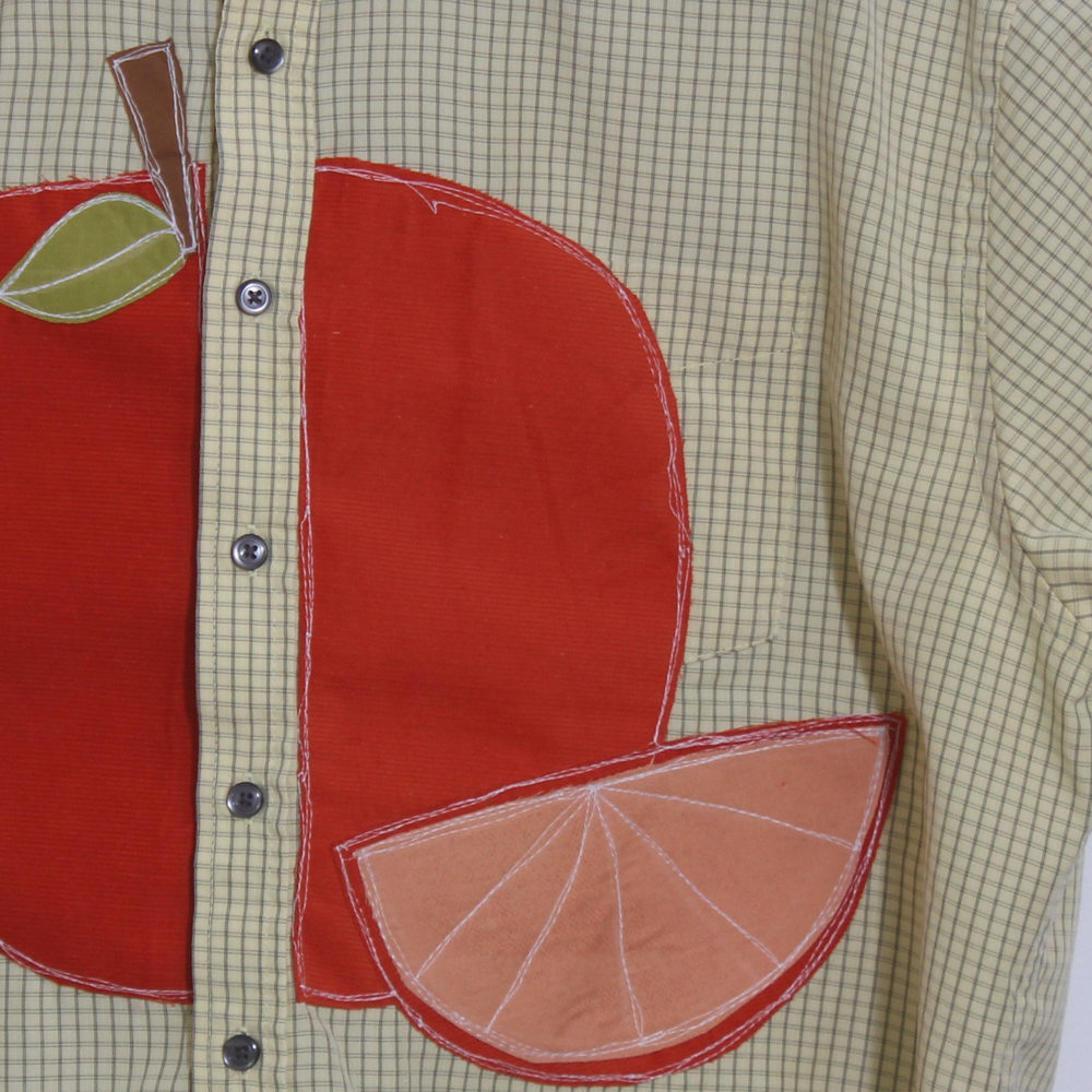 Orange button down(XL)