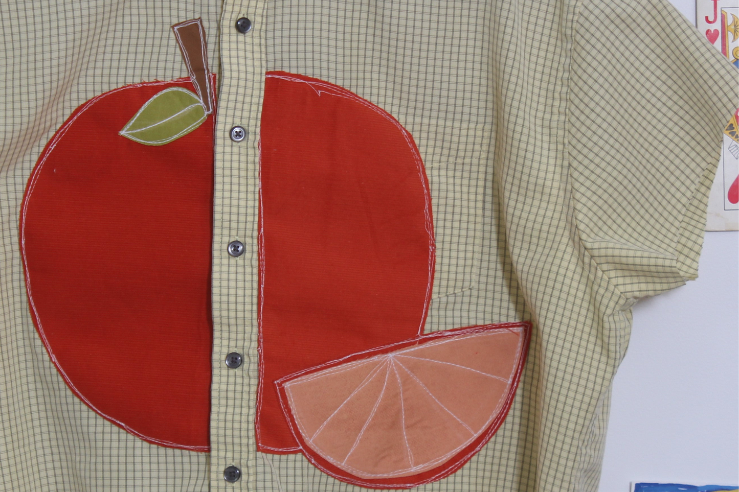 Orange button down(XL)