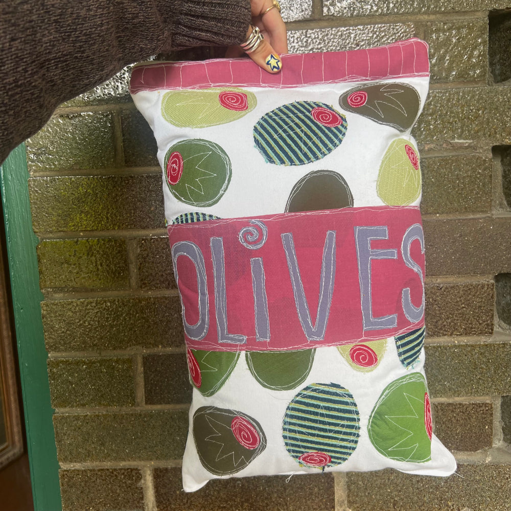 Olive jar pillow