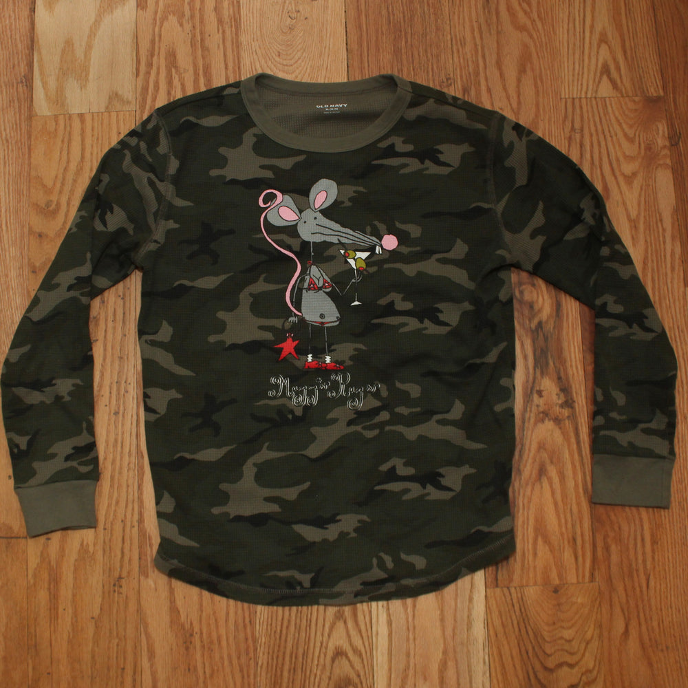 Martini rat front n’ back long sleeve tee(XS)