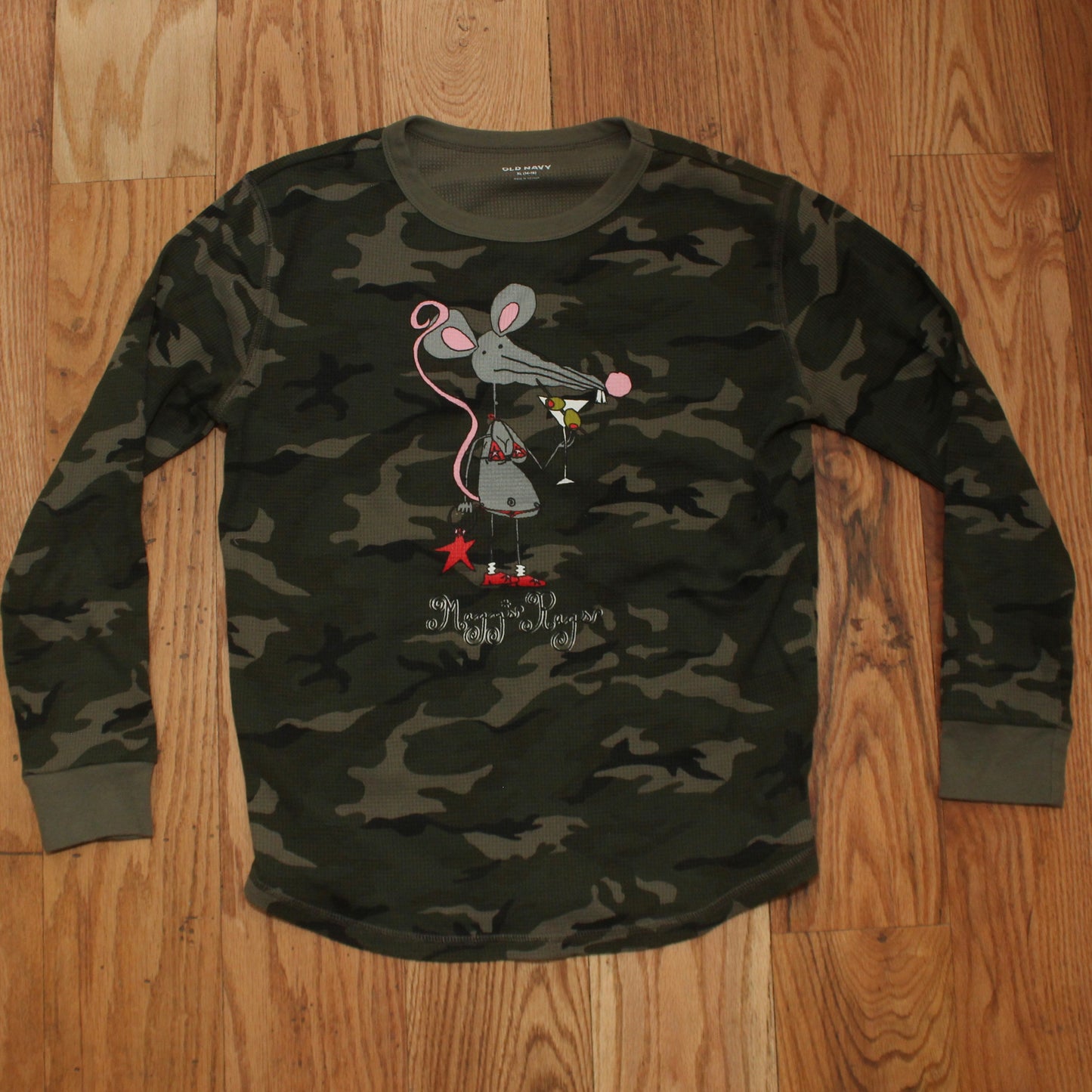 Martini rat front n’ back long sleeve tee(XS)