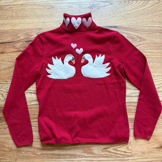 Swans in love turtleneck(medium)