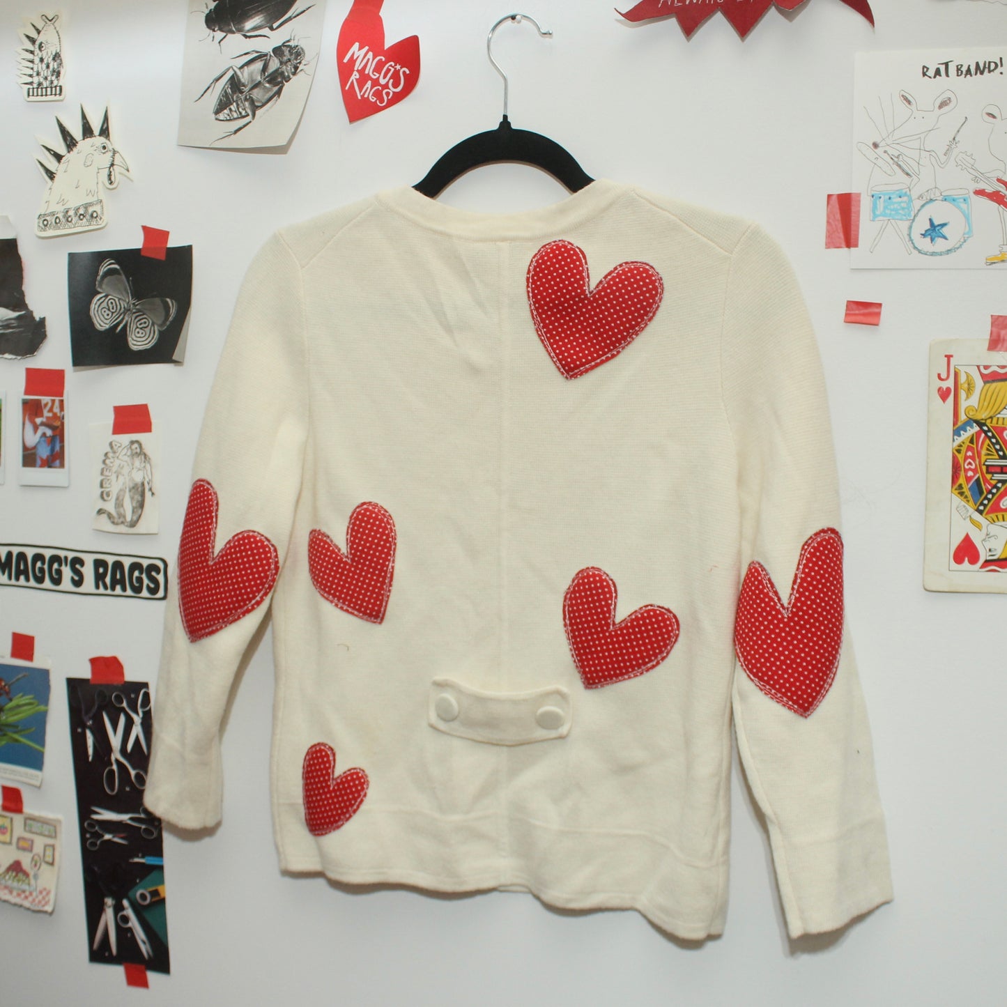 Hearts hearts hearts cardigan(small)