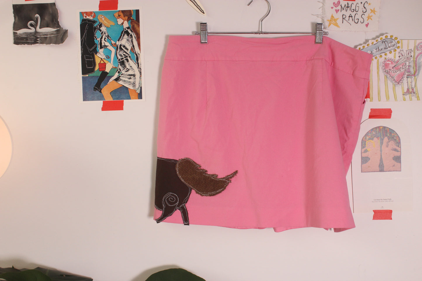 Run horse run bubblegum mini skirt(2XL)