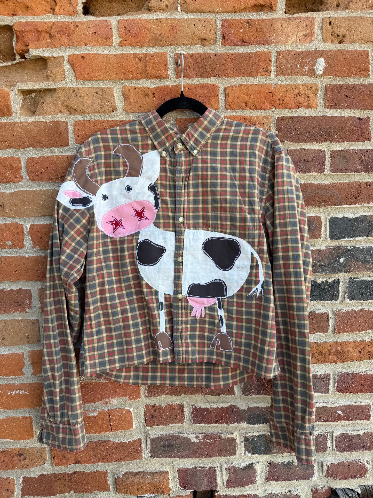 Cow button down(medium)