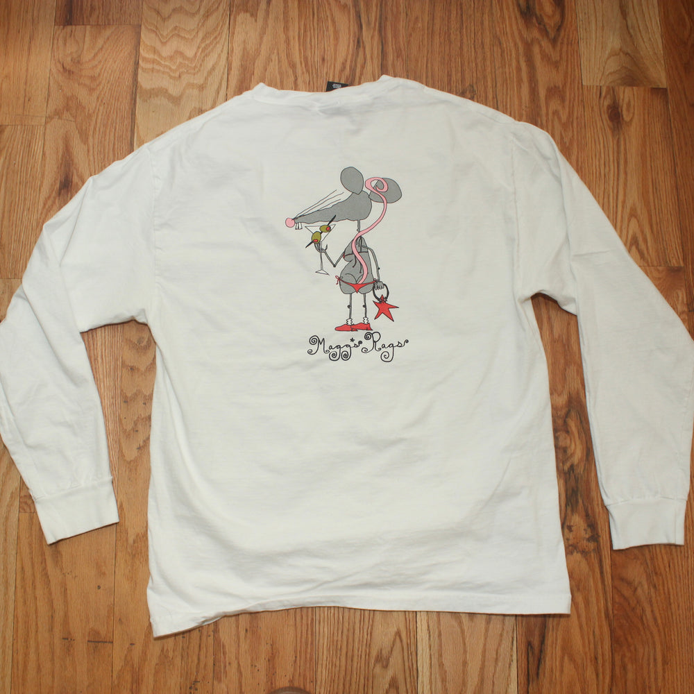 Martini rat front n’ back long sleeve tee(large)