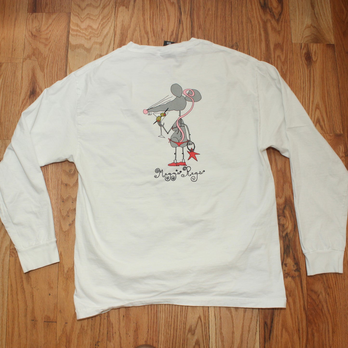 Martini rat front n’ back long sleeve tee(large)