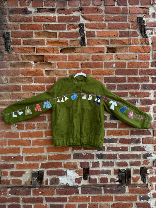 Clothesline wool coat(M/L)