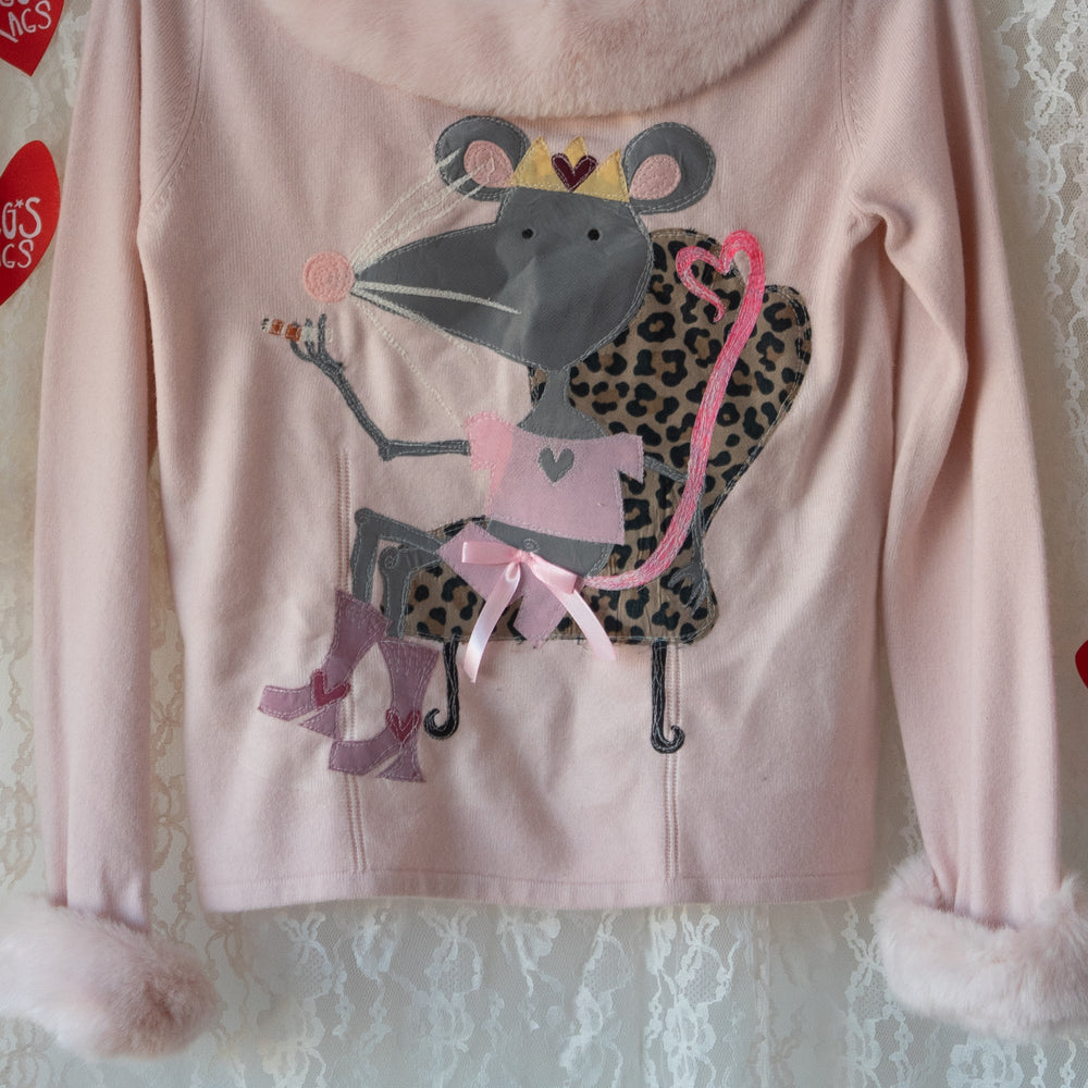 
                      
                        Princess ciga-rat faux fur trimmed long sleeve(small)
                      
                    