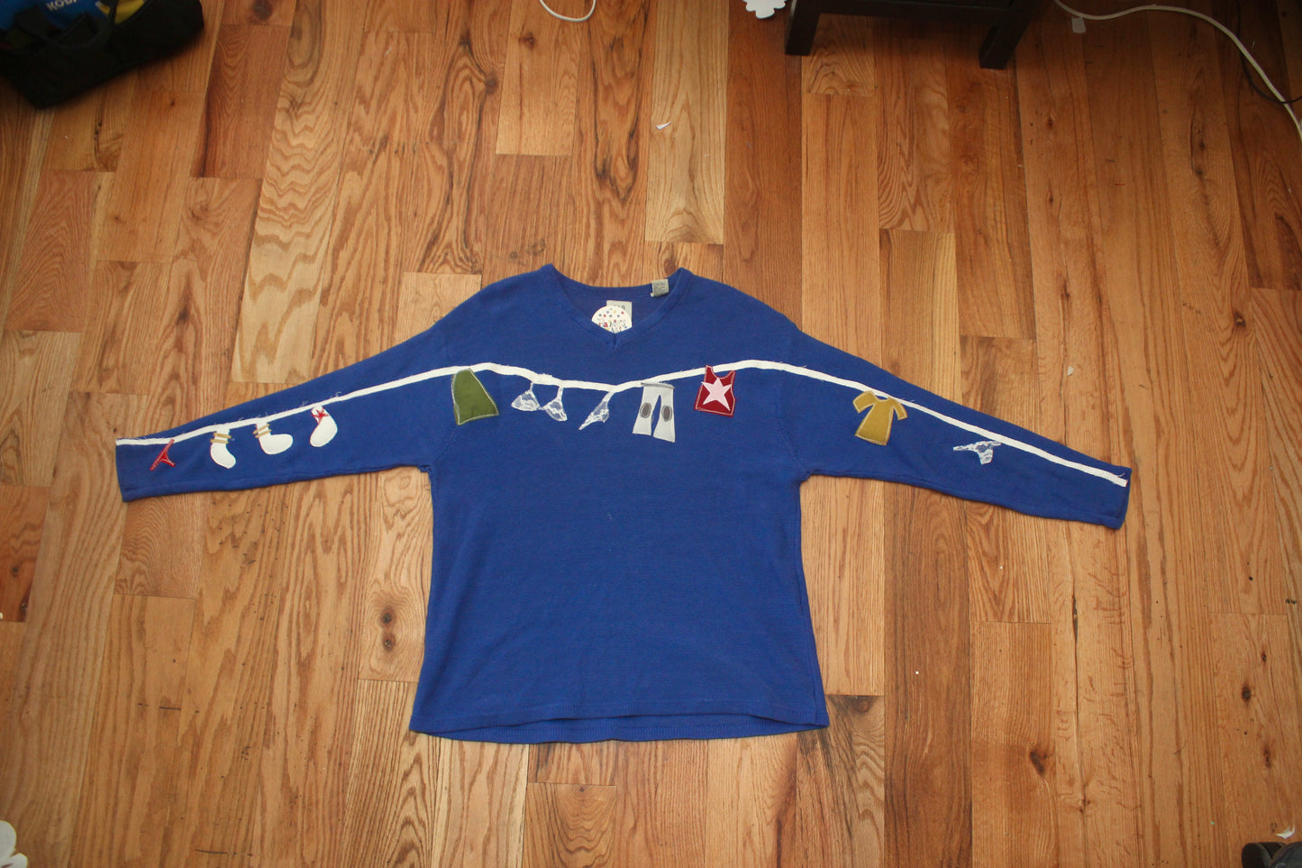 Clothesline sweater(XXL)