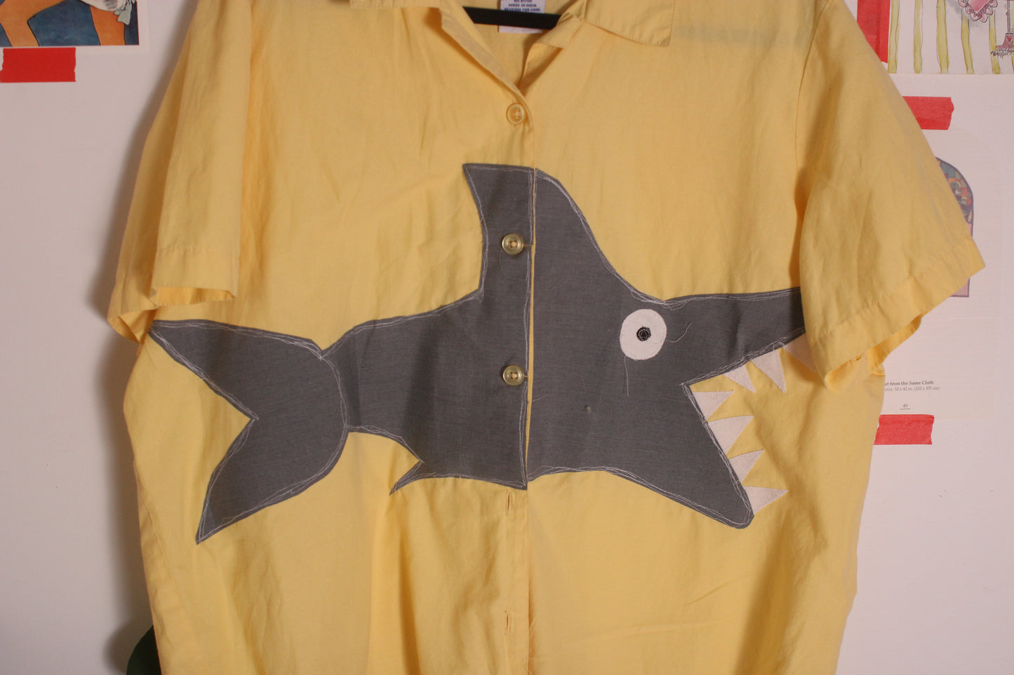 Split front shark button down(XL)