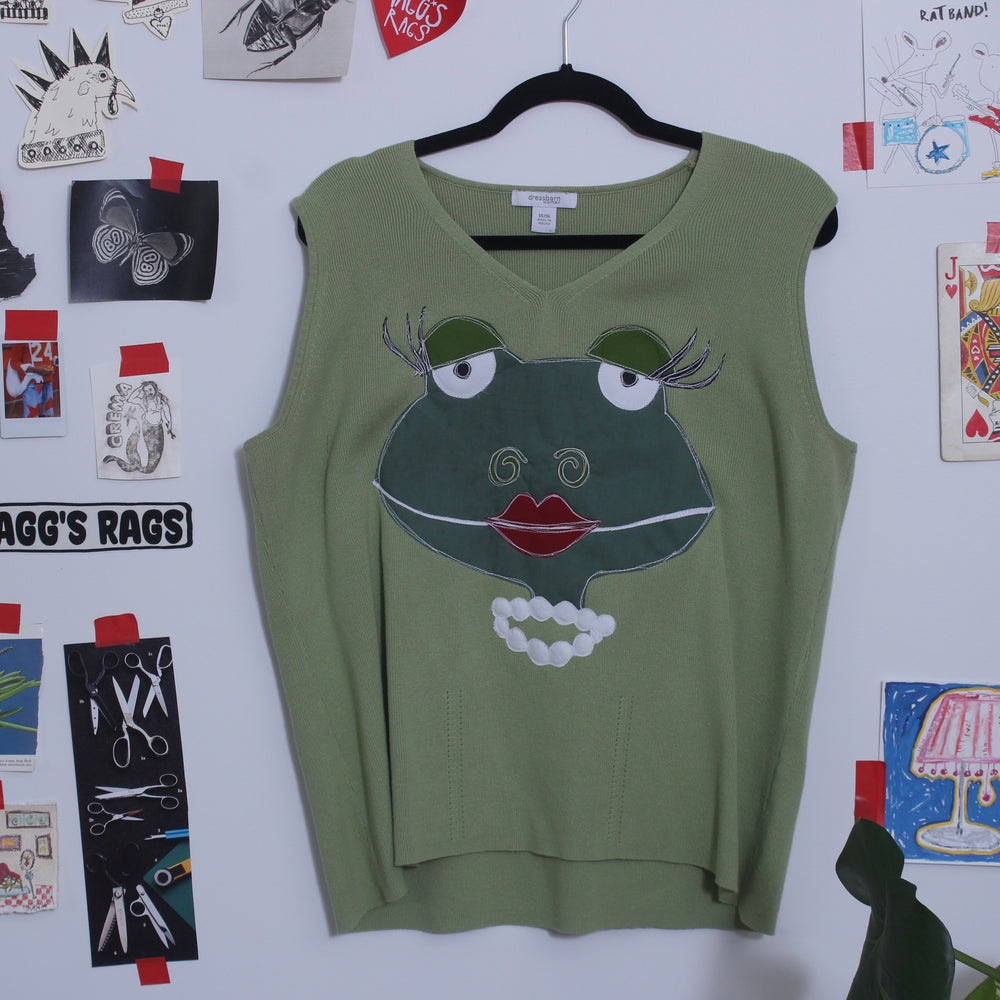 Sassy miss frog tank(XL)