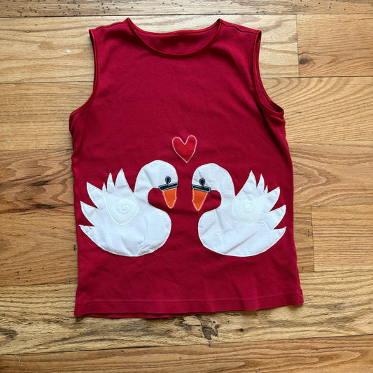 Swans in love tank(medium)