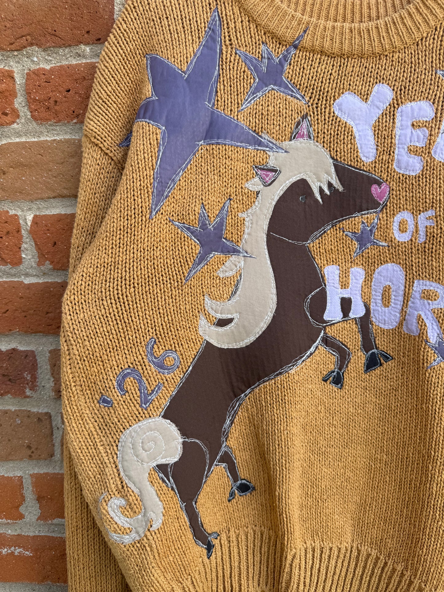 Year of the horse vintage sweater(small/medium)
