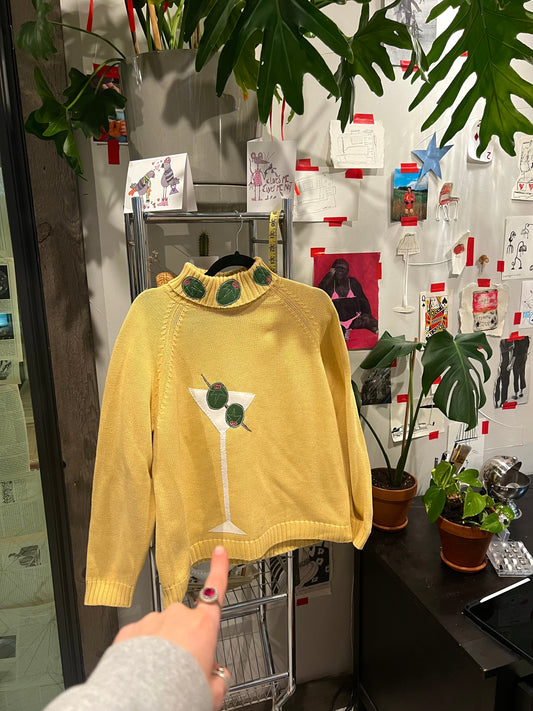 Martini & olives turtleneck(Large)