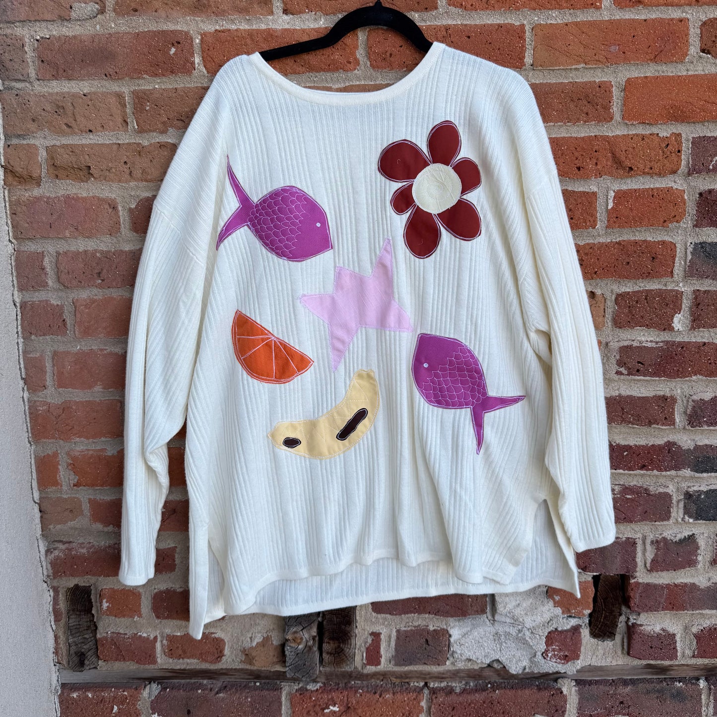 Patchwork sweater(XXL)