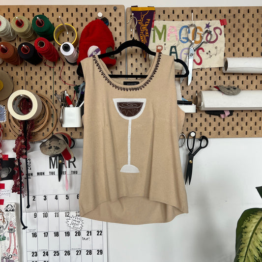 Espresso martini sweater tank (xl)