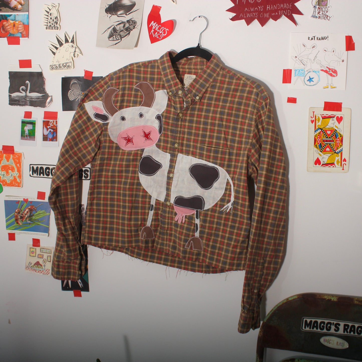 Button down cow top(large)