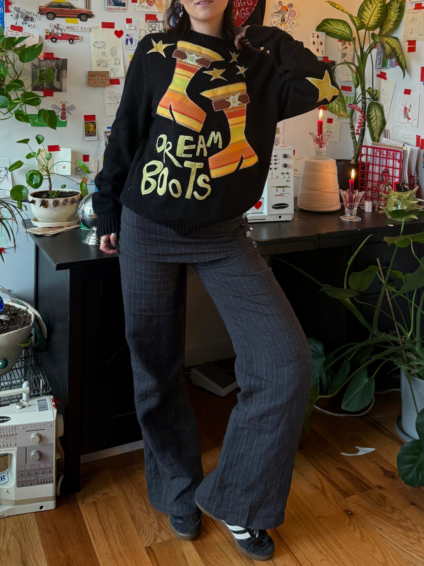 Dream boots sweater(large)