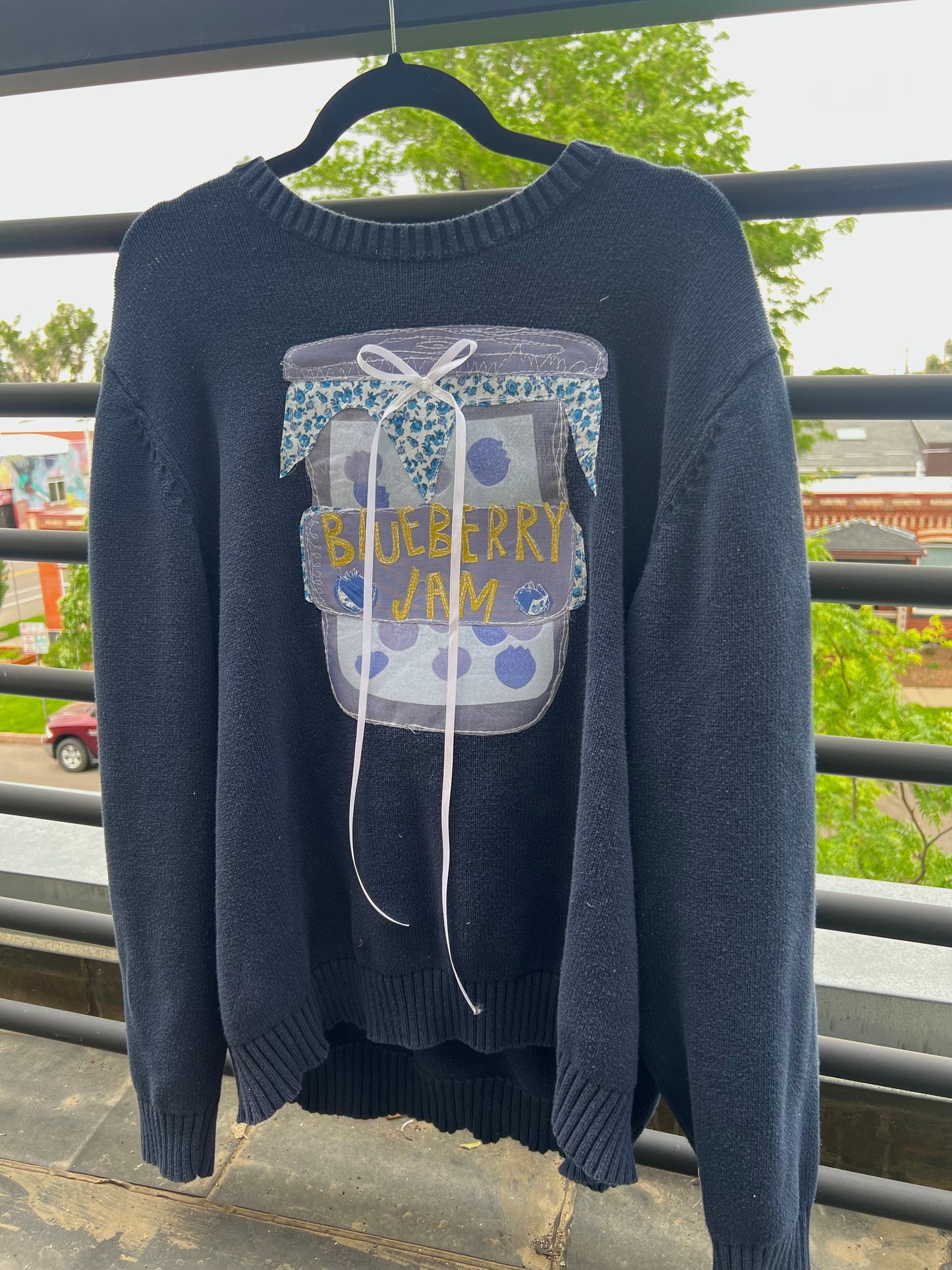 Blueberry jam sweater(XL)