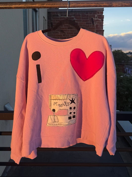 I <3 Sewing crew(XL)