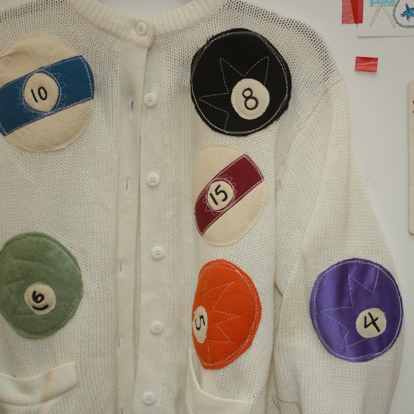 Billiards ball cardigan(large)