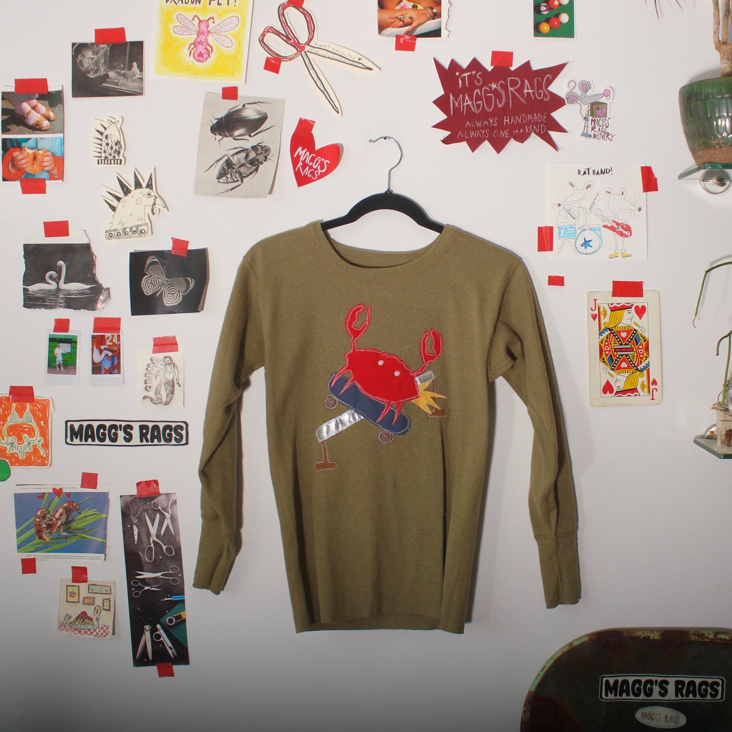 Grinding skater crab wool long sleeve(XS)