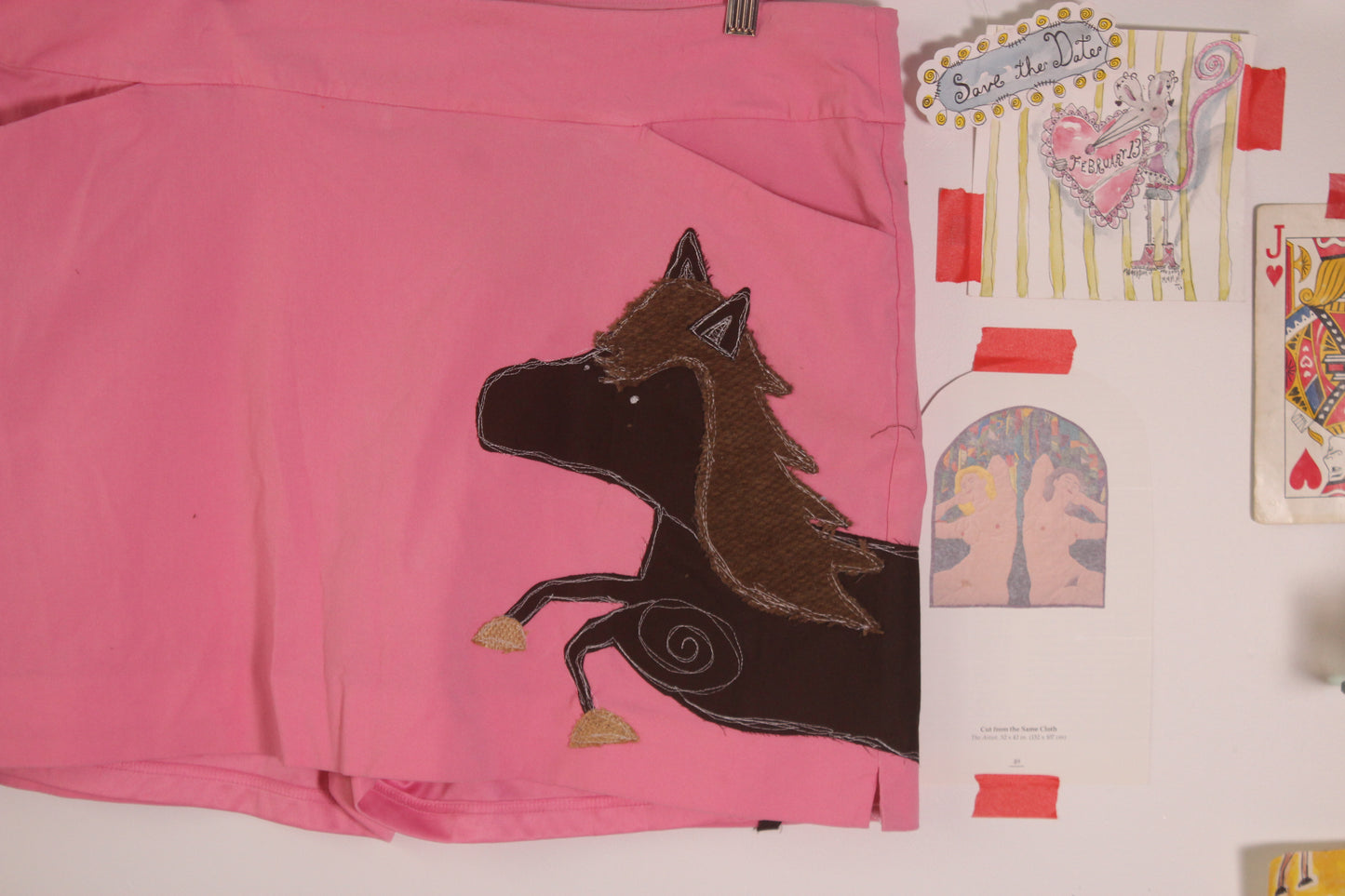 Run horse run bubblegum mini skirt(2XL)