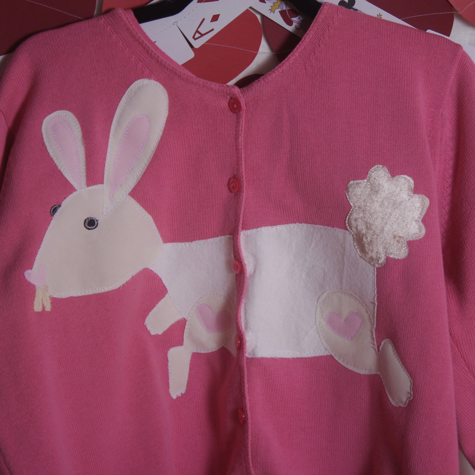 Split front rabbit cardigan(XL) - Magg's Rags 