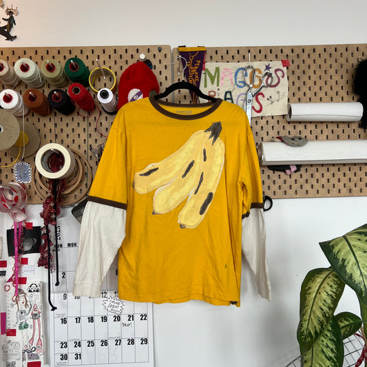 Bananas layered longsleeve tee (large)