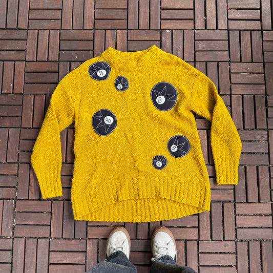 All over 8-balls sweater(medium)