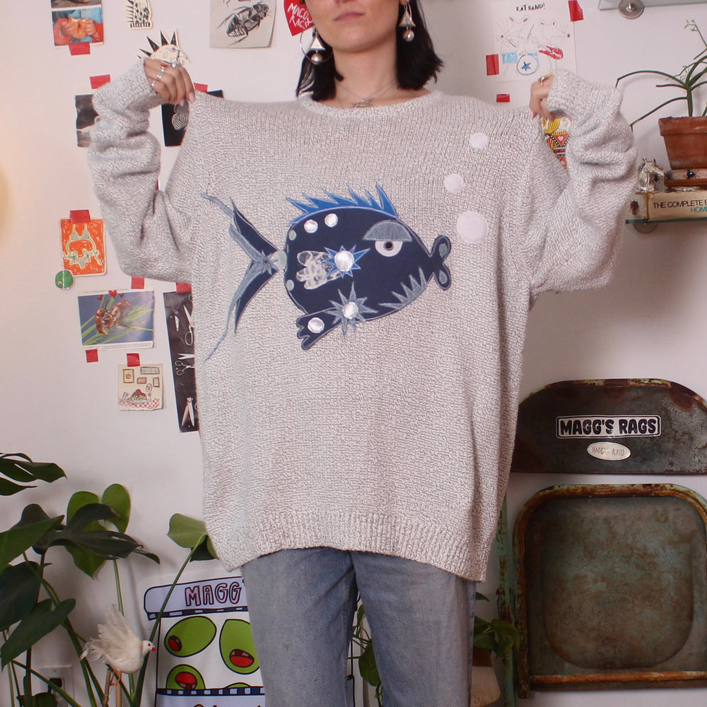 Fish n’ bubbles sweater(3XL)