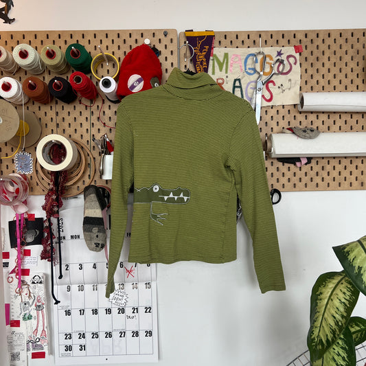 Wrap around gator turtleneck (small)