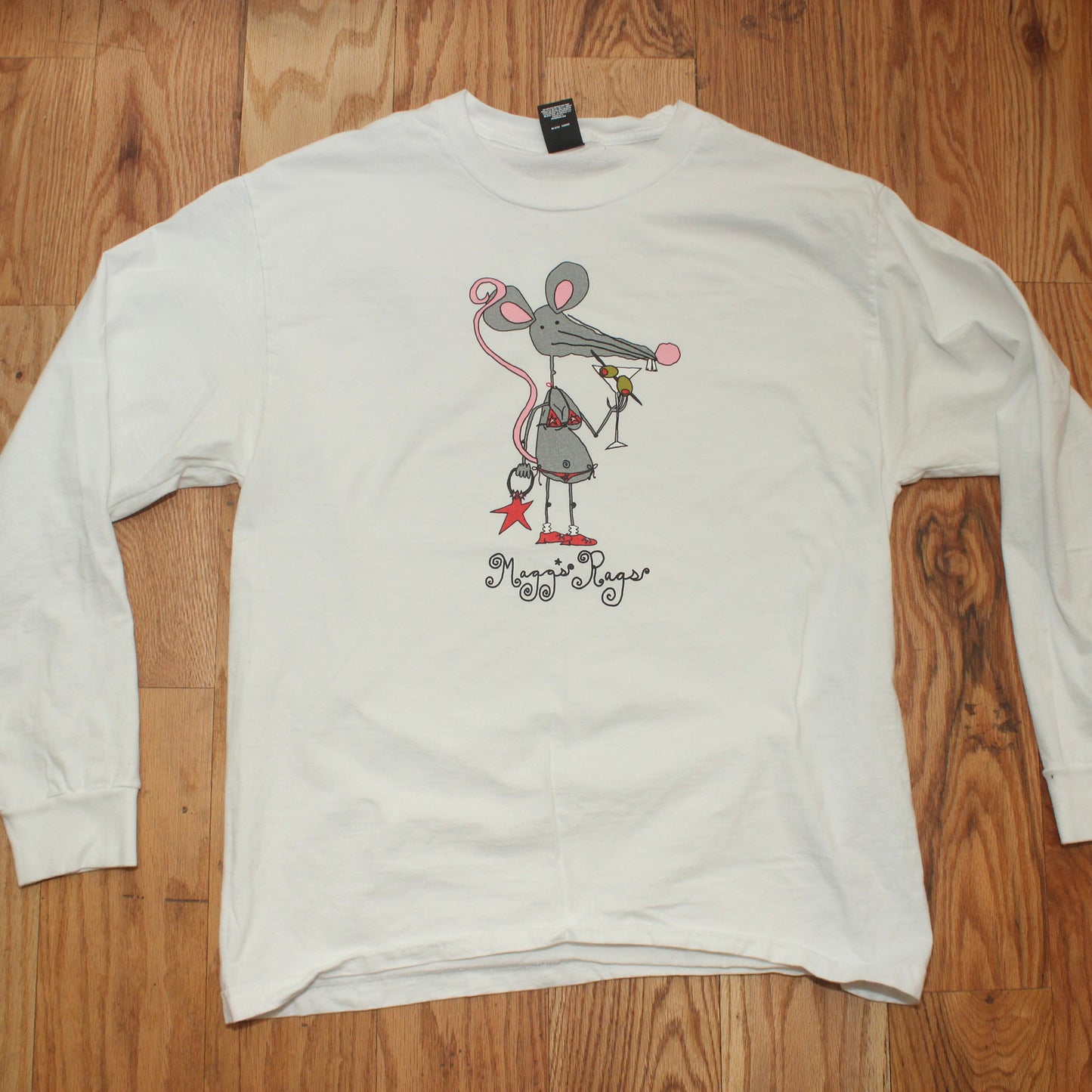 Martini rat front n’ back long sleeve tee(large)