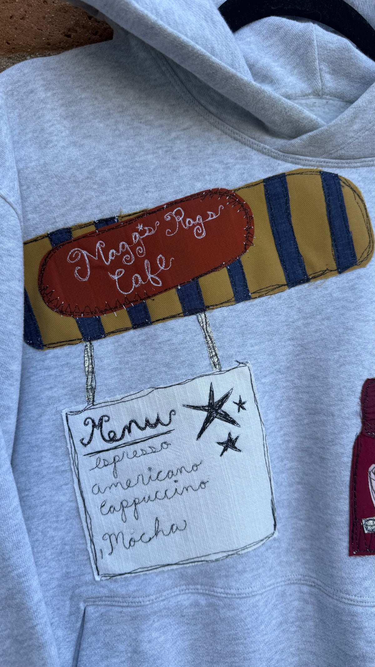 Around the cafe hoodie(large)