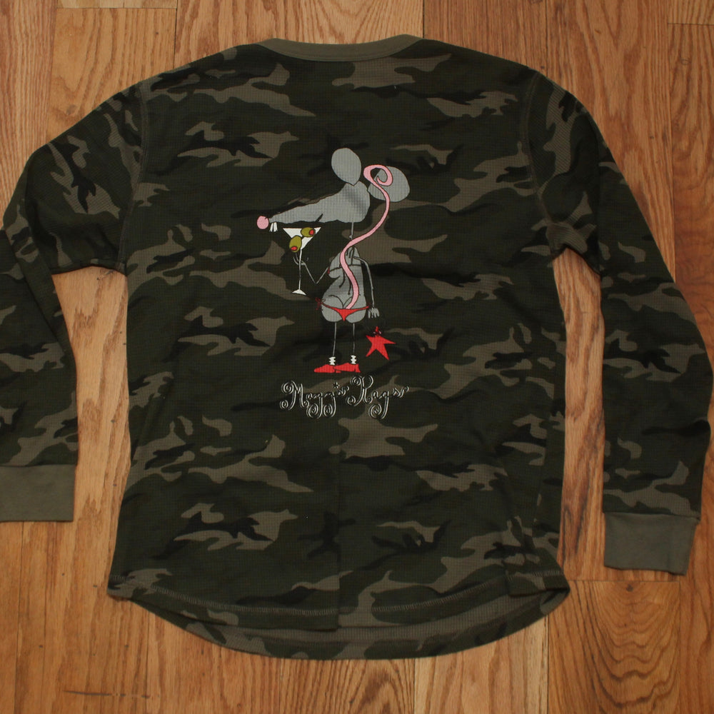 Martini rat front n’ back long sleeve tee(XS)