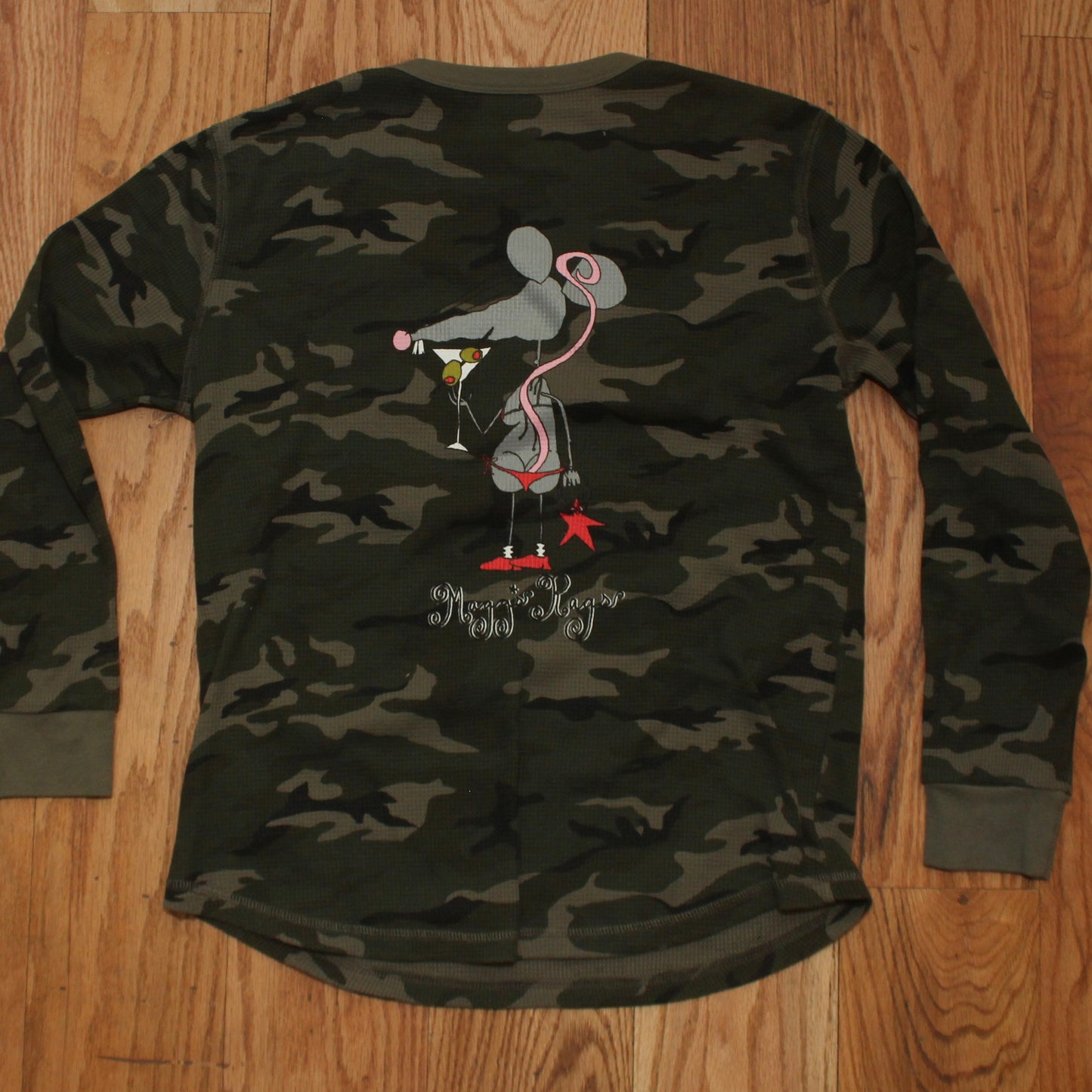 Martini rat front n’ back long sleeve tee(XS)