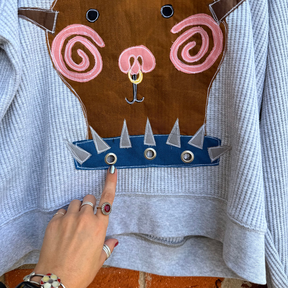 
                      
                        Punk bear waffle tee(medium)
                      
                    