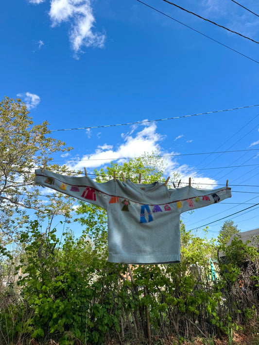 Ultimate clothesline sweater(large)