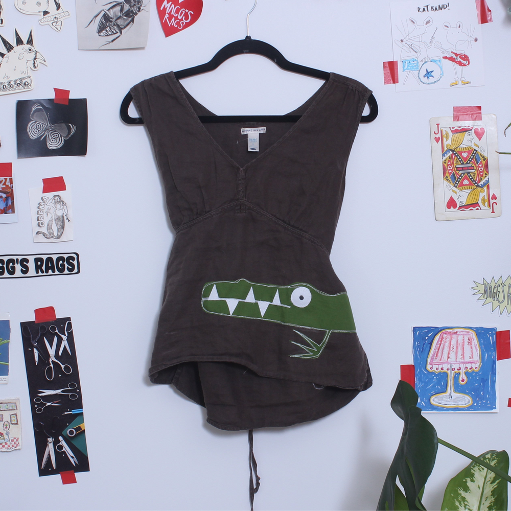 Wrap around linen gator tank(XL)