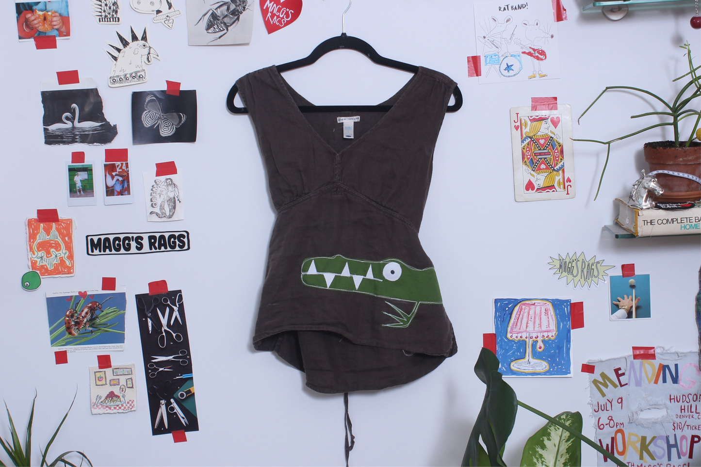 Wrap around linen gator tank(XL)