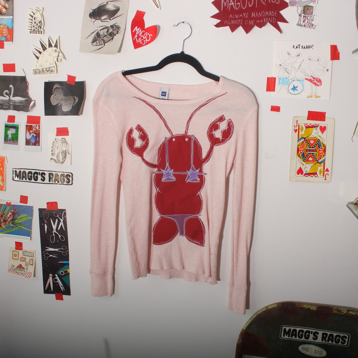 Bikini lobster long sleeve tee(medium)
