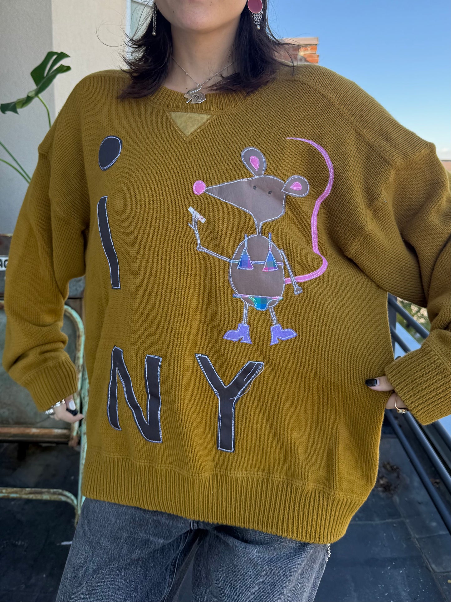 I 🐀 NY sweater(XL)