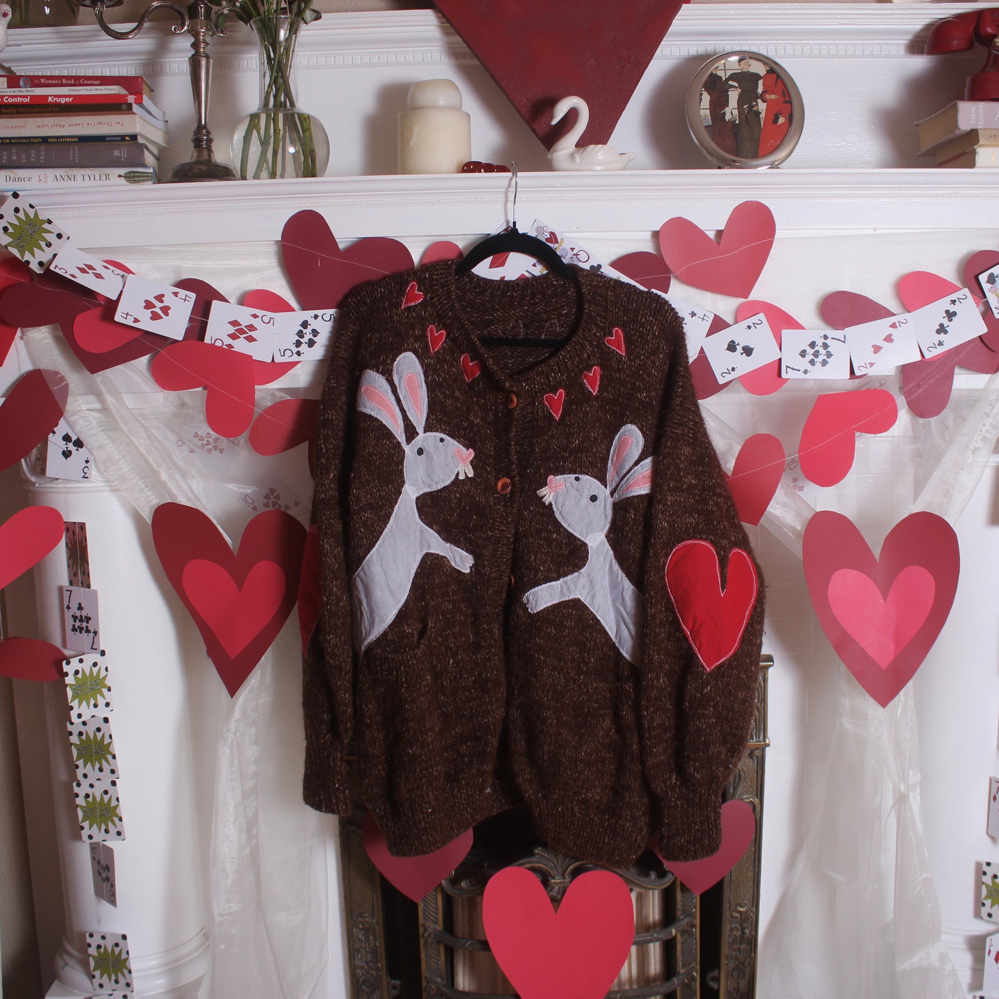 2 x Rabbit chunky WOOL cardigan(XL) - Magg's Rags 