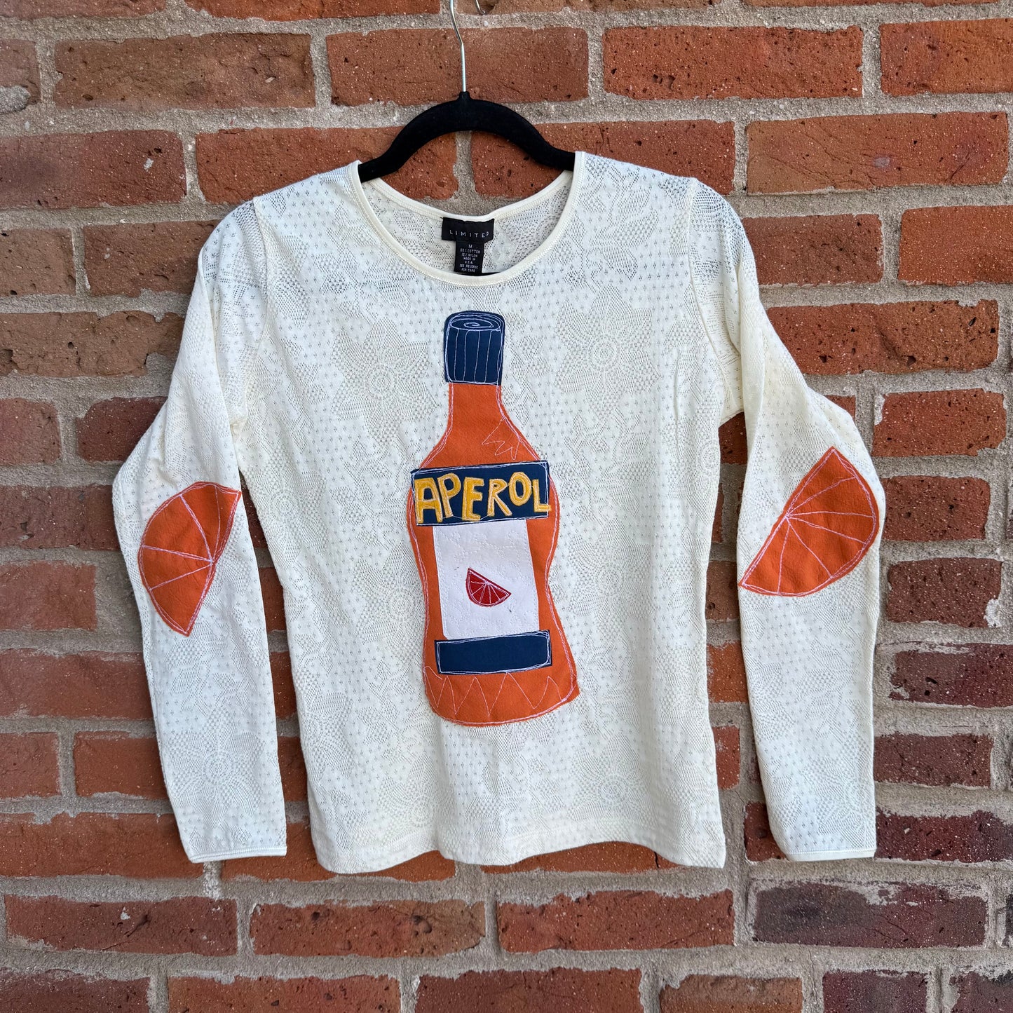 Lacy Aperol shirt ft. Orange elbows(medium)