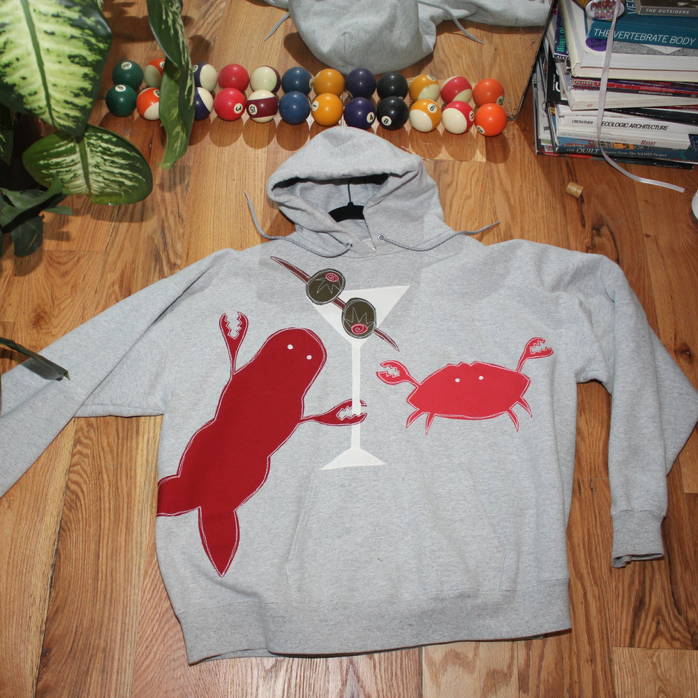 Crab ‘n lobster hoodie(XL)